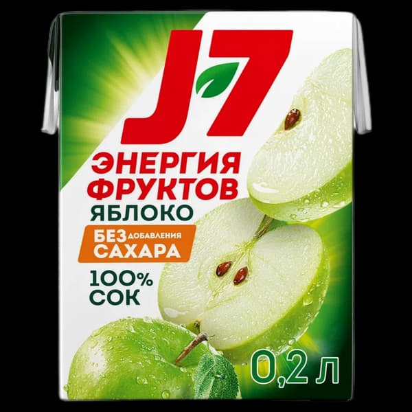 Сок J7 Яблоко 0,2л